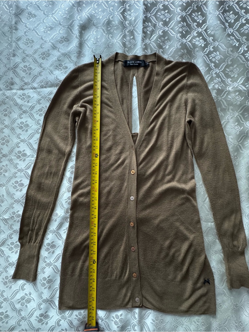 Paul Smith Black Label Open Back Longline Cardigan S - Picture 8 of 11